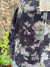 JLS Floral Ink Velvet Coat D49H