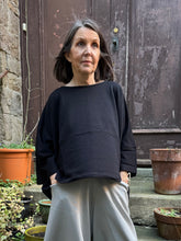 Sort Aarhus Black Oversized Jersey Top SA2174 SS26