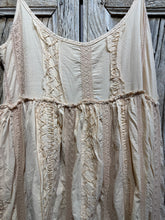 JLS Antique Cream Lace & Embroidery Cotton Sun Dress 1102