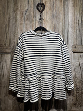 Preloved CABBAGES & ROSES Stripe Fleece Lined Jumper