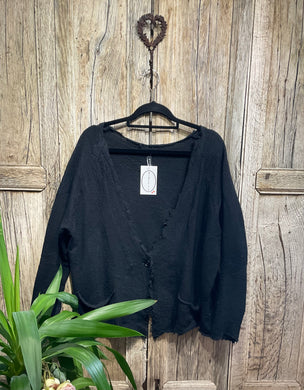 Preloved RUNDHOLZ One-Button Short Black Jacket