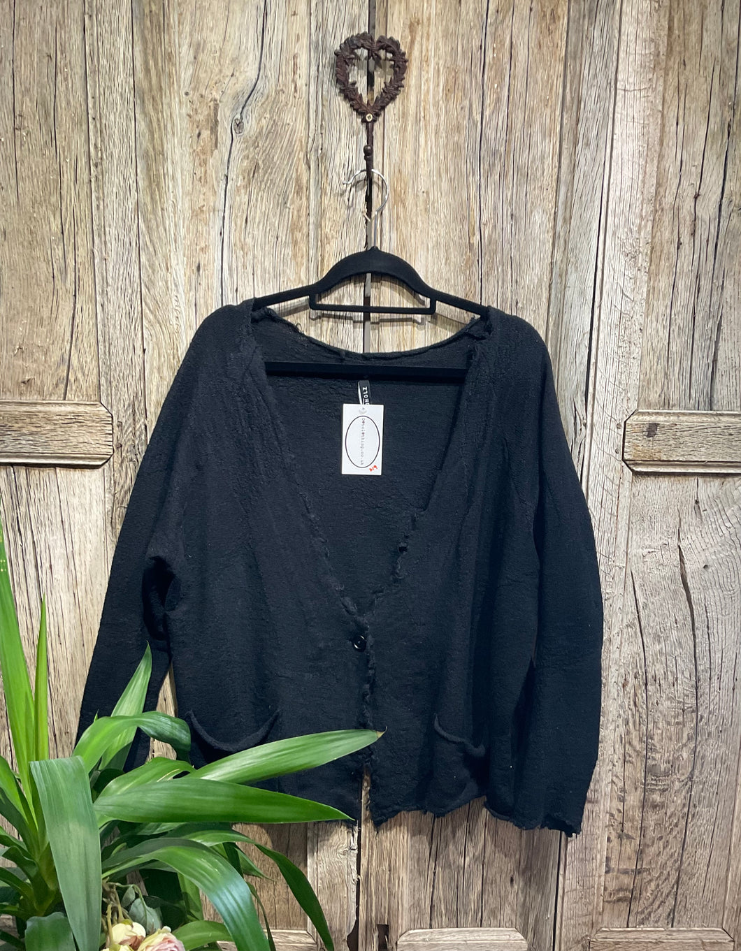 Preloved RUNDHOLZ One-Button Short Black Jacket
