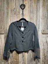 Magnolia Pearl Preloved Cropped Grey Jacket