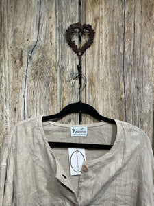 Preloved RESPONSE, Beige Linen Jacket