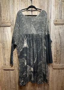 Preloved RUNDHOLZ Grey & Cream Oversize Dress