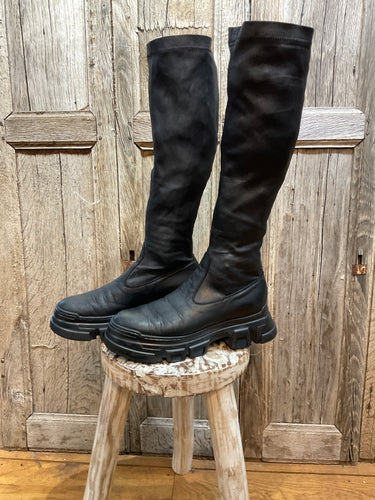 Preloved Lofina Long Black Leather Boots