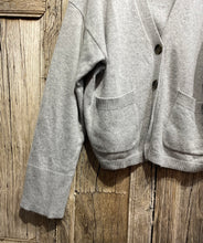 Preloved PART TWO Grey Wool Mix Boyfriend Cardigan