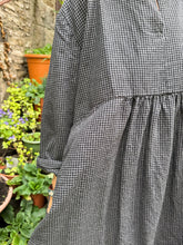 JLS Black Check Cotton Mix Dress D43A