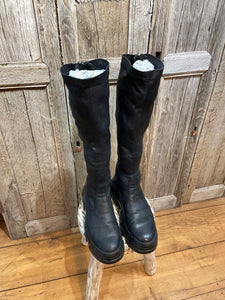 Preloved Lofina Long Black Leather Boots
