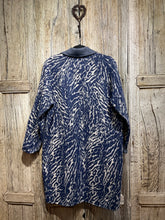Preloved MAX MARA WEEKEND Reversible Blue Animal Print Coat