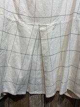 Preloved BARBARA LANG Cream Check Wool Mix Top