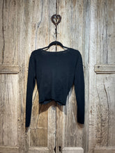 Preloved Bitte Kai Rand Black Wrap Top 100% Wool