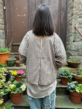 JLS Navy Striped Reversible Jacket D32