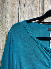 Preloved LURDES BERGADA Teal Mix Fabric Cardi