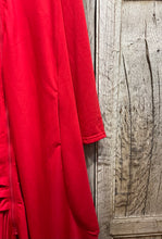 Preloved ZANZEA Long Red Dress with Zip Detail