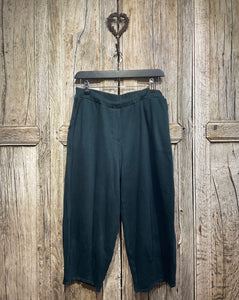 Preloved KEDZIOREK Teal Jersey Crop Trousers