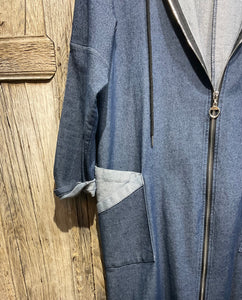 Preloved 158C Denim Look Coat