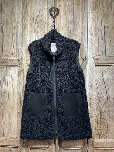 Preloved BETTY & Co Wooly Bouclè Zip-Up Gilet