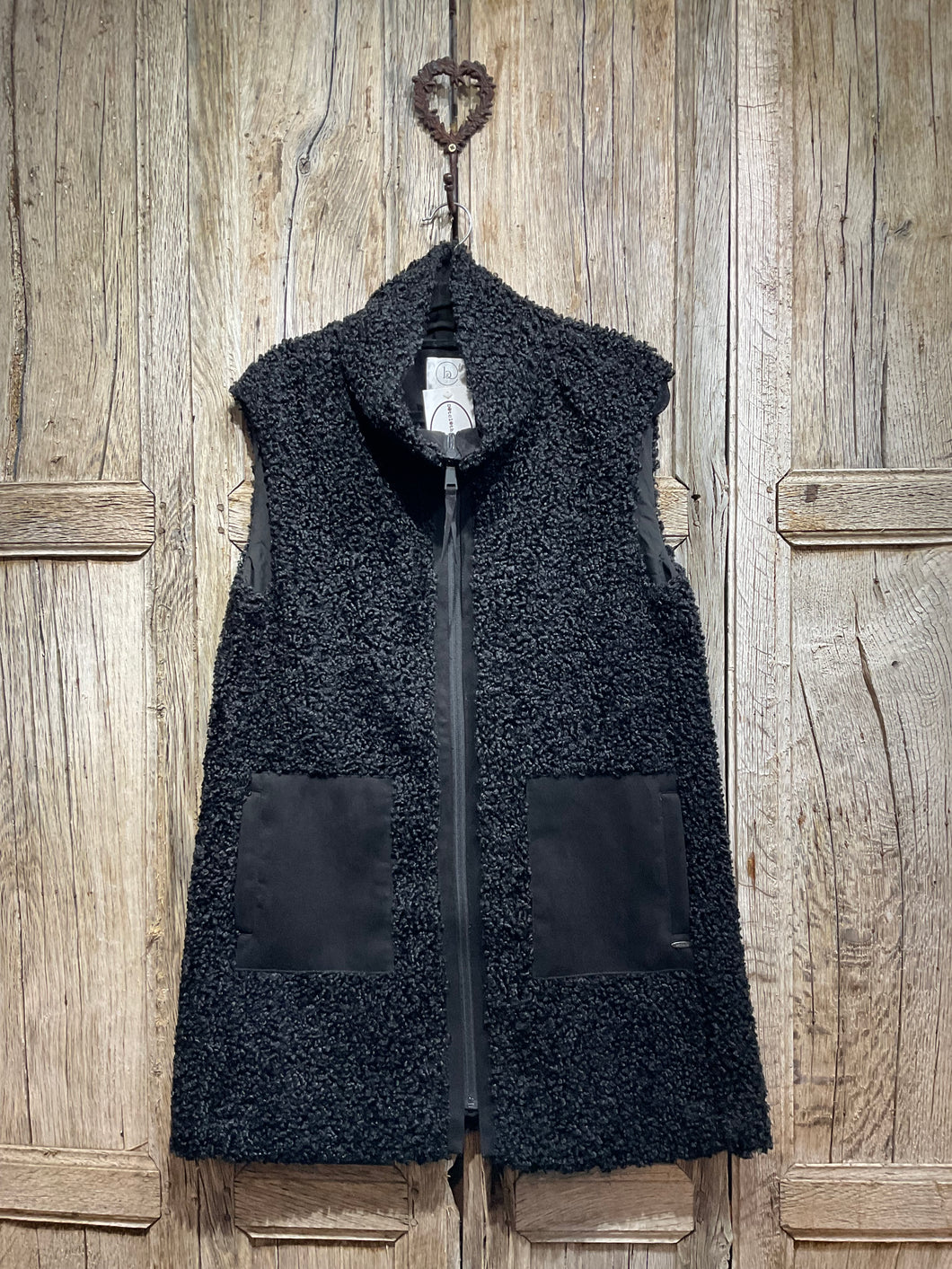 Preloved BETTY & Co Wooly Bouclè Zip-Up Gilet