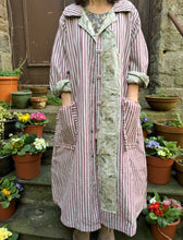 JLS Button Up Reversible Long Duster Dress Coat D31