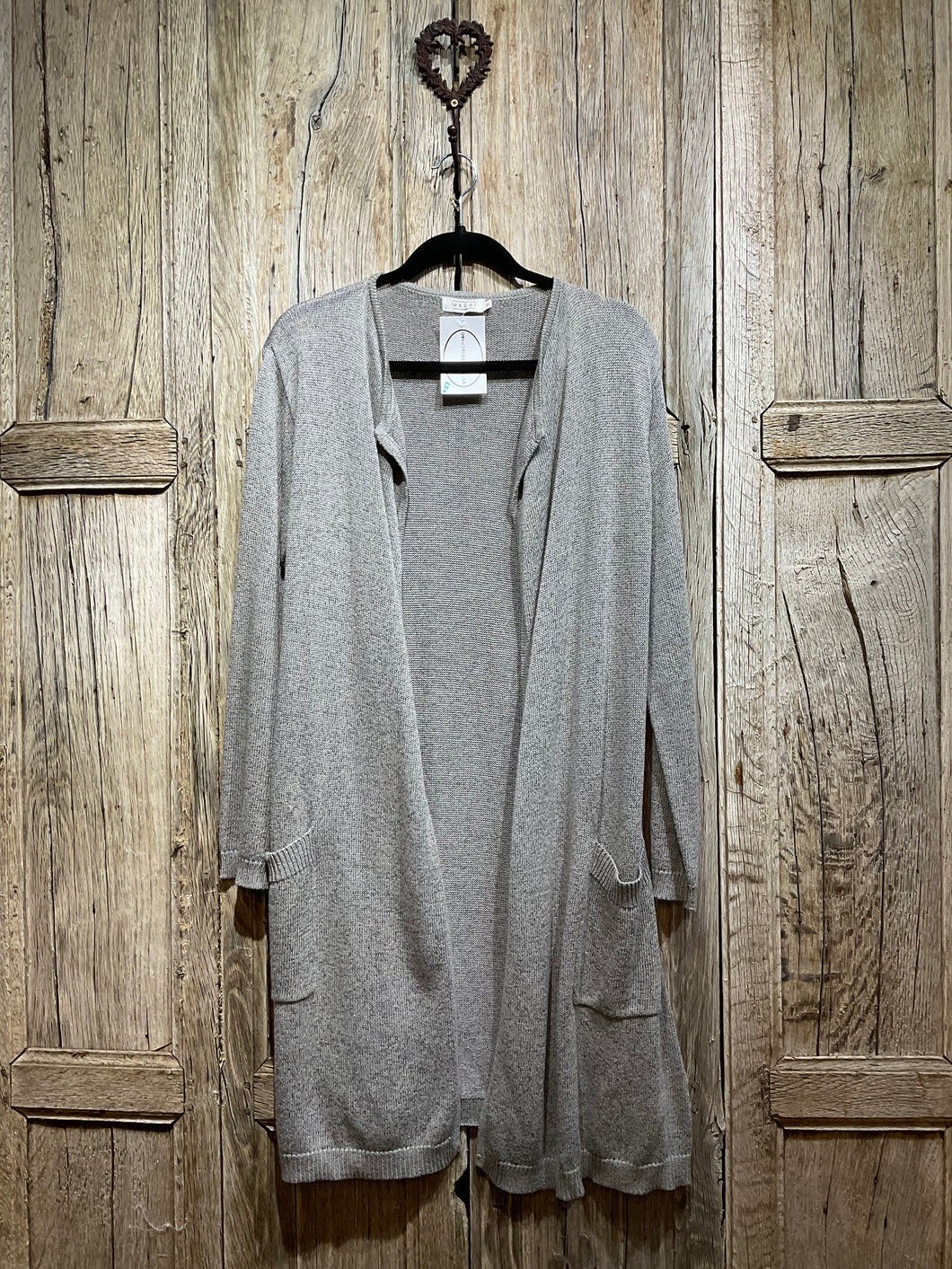 Preloved Grey Cotton Mix Cardigan