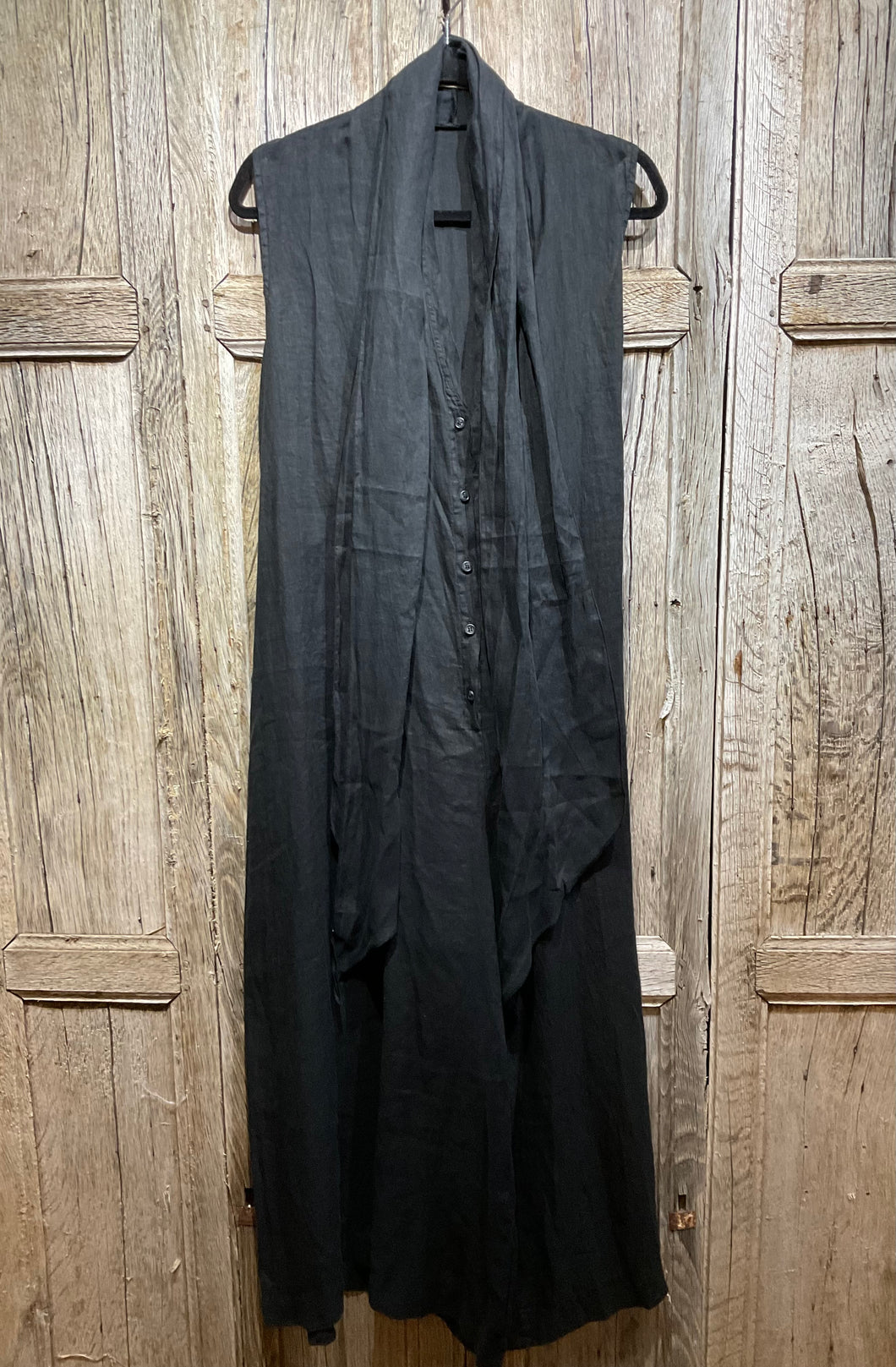 Preloved Black Linen Jumpsuit