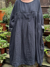 JLS Navy Check Soft Cotton Dress D55A