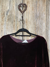 Preloved Merlot Velvet Silk Dress