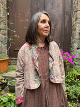 JLS Bold Floral Cropped Buttoned Jacket 1164