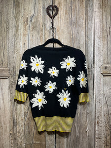 Preloved CHINTI & PARKER Floral Daisy Detail Jumper