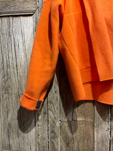 Preloved HENRIETTA STEFFENSEN Orange Fleece Edge-to-Edge Jacket