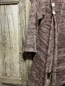 Preloved SKIF Mixed Colour Linen & Silk Cardigan
