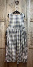 Preloved Plümo Pinafore Dress Navy/Cream