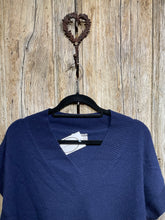 Preloved PART TWO Navy V-Neck Cashmere Jumper