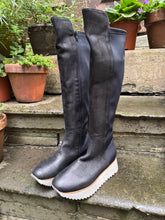 Lofina Gasoline Nero Stretch Leather Boots19-403 EU37