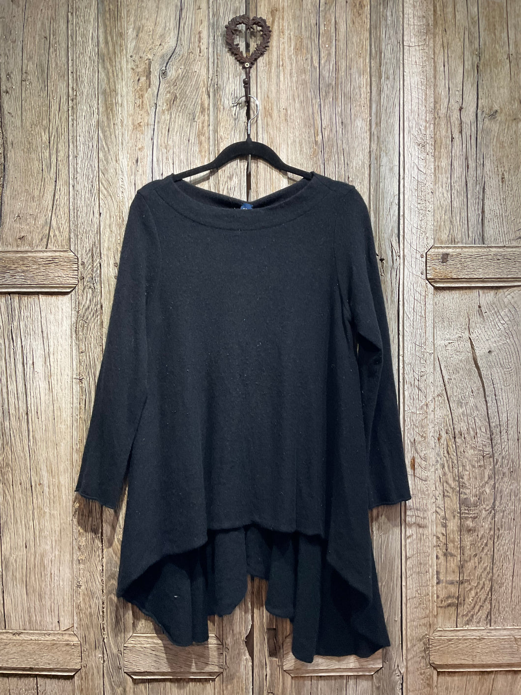 Preloved OFFICINAE Black Pure Wool Jumper