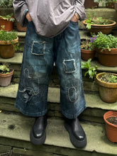 JLS Wide Crop Denim Pants JLS61