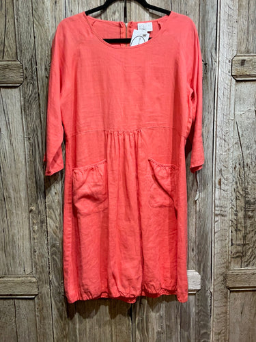 Preloved Masai Light Orange Cotton Tunic Dress