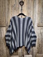 Grizas Grey Striped Linen Jumper 64052-BL506 SS26
