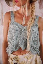 Magnolia Pearl Olive Eyelet Ruffle Cami 402