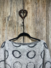 Preloved SARAH PACINI Grey Circle Print Jumper