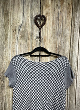 Preloved SARAH PACINI Checkerboard Grey Tunic
