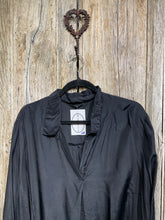Preloved Black Silk Mix Shirt