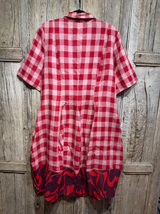 Alembika Red Check Dress SD818C SS25