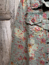 JLS Floral Pattern Olive Shirt D34