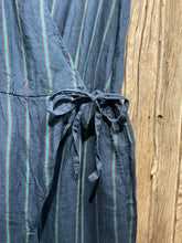 Preloved Toast Blue Stripe Sleeveless Jumpsuit