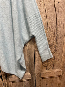 Preloved ERIKA Pale Blue Off-the-Shoulder Jumper