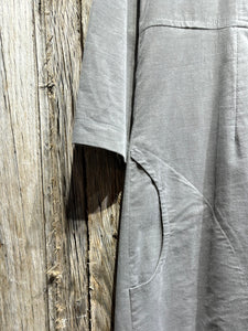 Preloved McVerdi Grey Needle Cord Dress