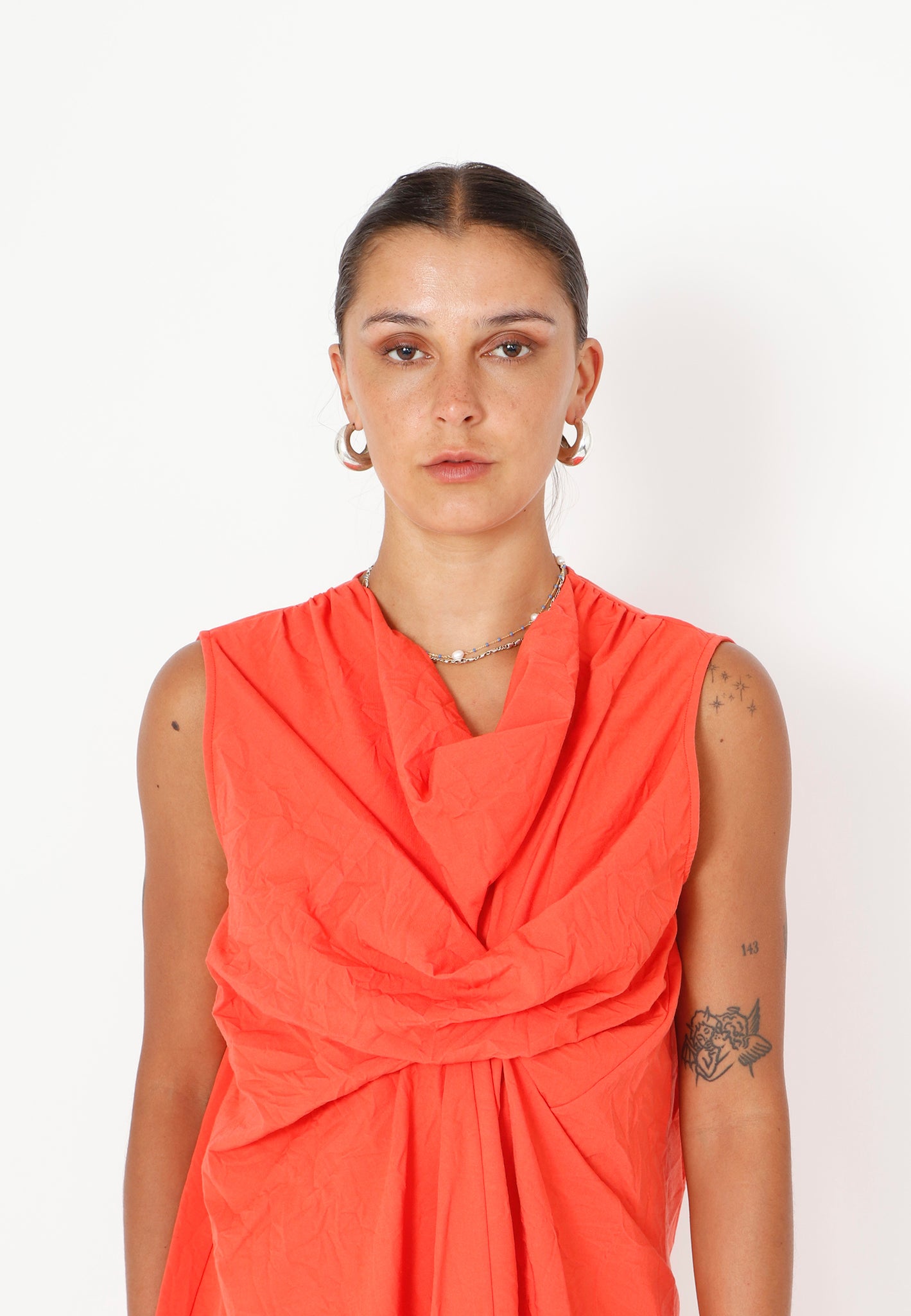 Sort Aarhus Orange SA-MALAN Dress SS26 Dotclothing UK Sort Aarhus Orange SA-MALAN Dress SS26 Dotclothing UK