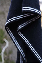 Oats & Rice Bronte Ebony Black Cashmere Scarf OR25-NS01